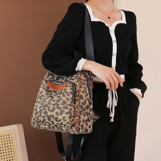 Cheetah Print Backpack Purse