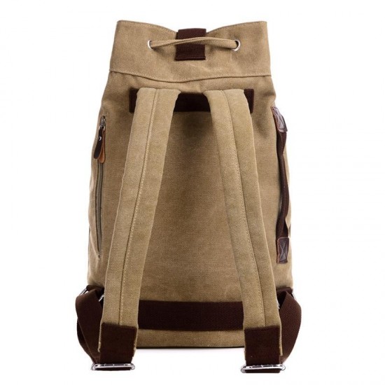 Cotton Canvas Drawstring 15.6 Backpack