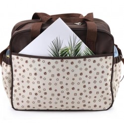 Dark Brown Unisex Messenger Diaper Bag