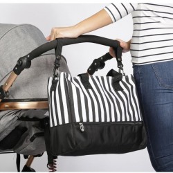 Striped Unisex Diaper Bag