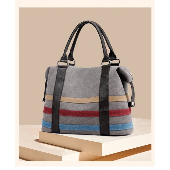 Canvas Zip Top Tote Bag