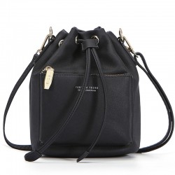 Leather Bucket Shoulder Bag