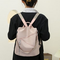 Backpack With Back Zip Pocket