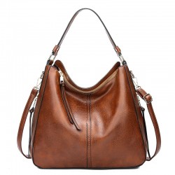 Leather Zipper Tote