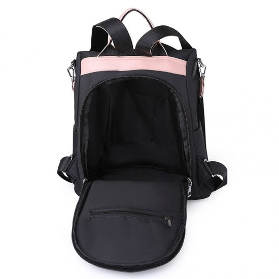 Backpack With Back Zip Pocket