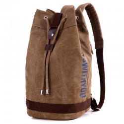 Cotton Canvas Drawstring 15.6 Backpack