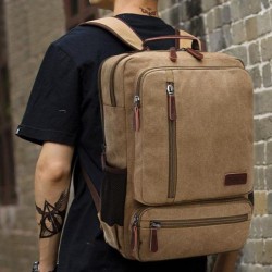 Mens Canvas 15.6 Laptop Backpack