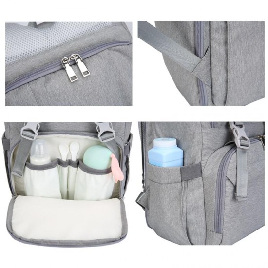 Diaper Bag Backpack With Attached Changing Pad