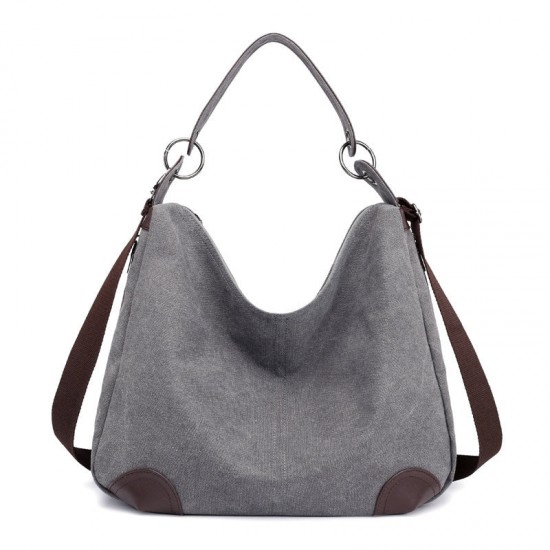 Large Zip Top Canvas Tote Bag