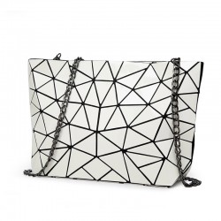 Holographic Leather Shoulder Bag