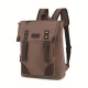 Canvas Leather Backpack 15.6 Laptop