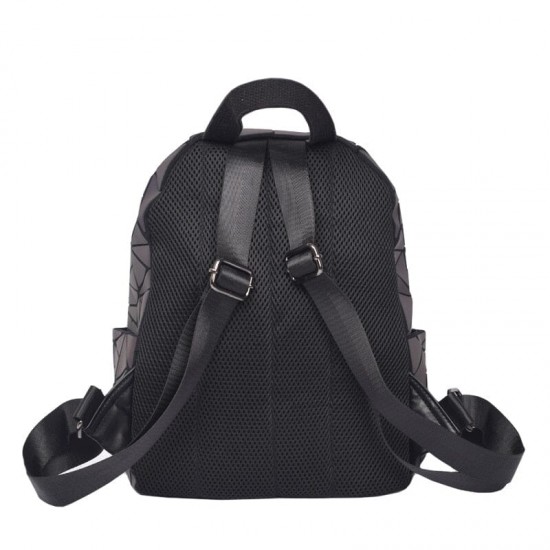 Black Geometric Backpack