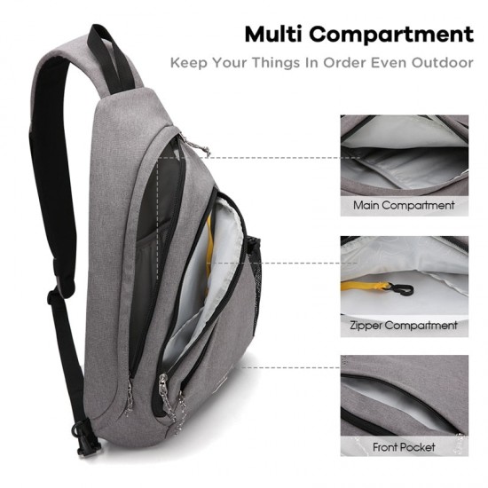 Men's Sling Bag With USB Charging Port