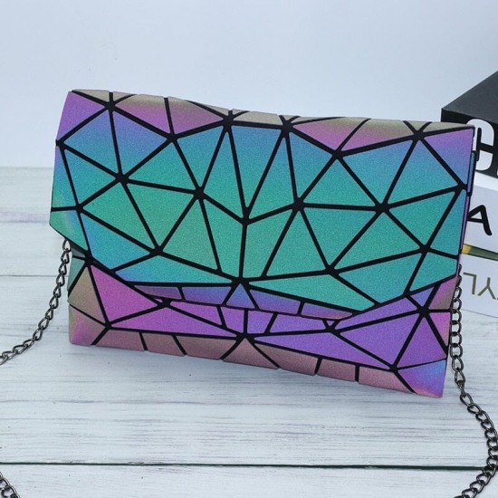 Holographic Leather Purse