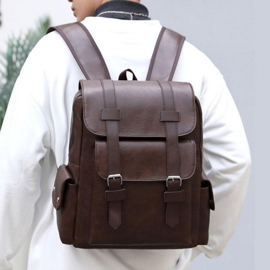 Leather Backpack For 15.6 inch Laptop