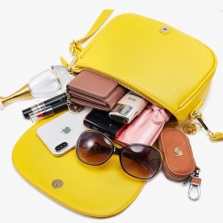 Bright Yellow Leather Purse