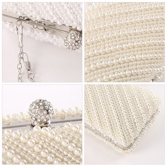 White Prom Purse