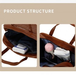 Leather Messenger Diaper Bag