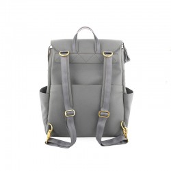 Faux Leather Diaper Backpack