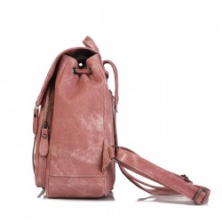 Pink Leather Backpack Purse ERIN