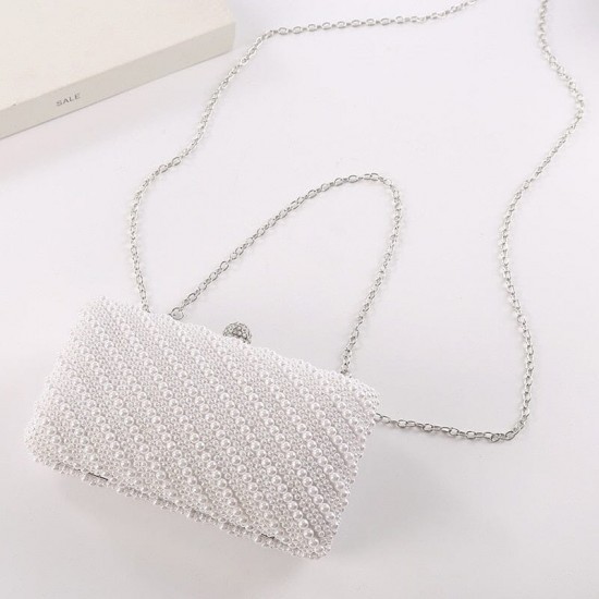 White Prom Purse