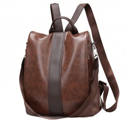 Leather Travel Backpack Anti Theft