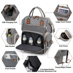 Gender Neutral Backpack Diaper Bag