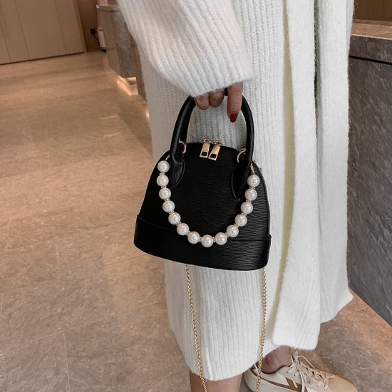 White Leather Shoulder Bag