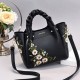 Floral Leather Crossbody Bag