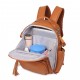 Brown Leather Backpack Diaper Bag