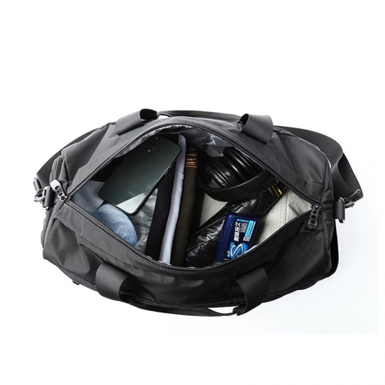 Black Gym Bag With Shoe Compartment